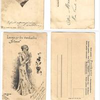 COLLEZIONE  di cartoline d’epoca fin de siècle