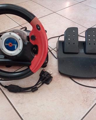 Volante con pedali da gaming