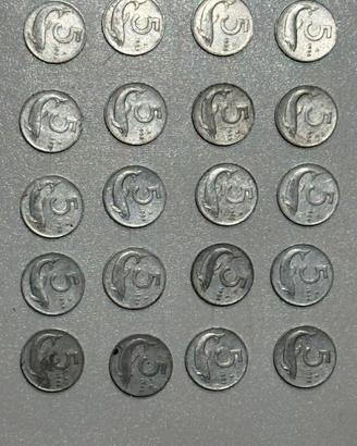 5 Lire Delfino del 1954