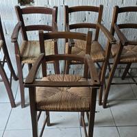 Seggiolone per ristorante in legno