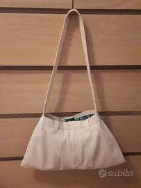 Borsa in tessuto beige Vintage