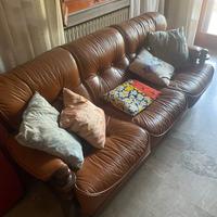 Divano letto 3 posti in pelle