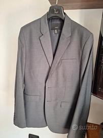 Blazer uomo H&M, tg.48, grigio scuro, regular fit
