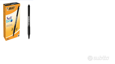 Scatola 12 penne sfera scatto softfeel nero