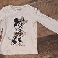 maglia t shirt in cotone marca disney con minnie 