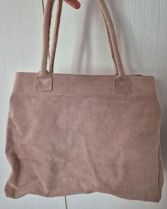 borsa nuova in vero camoscio 