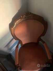 Poltrona legno noce