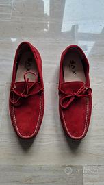 Mocassini rossi SAX da uomo Taglia 42