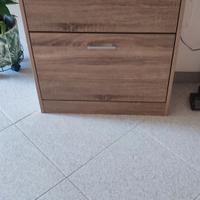 Scarpiera 2 scomparti doppi Sonoma