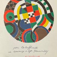 Sonia Delaunay Litografia 1980