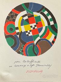Sonia Delaunay Litografia 1980