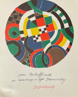 Sonia Delaunay Litografia 1980