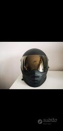 Casco biltwell nero opaco D 55-56 con visiera gold
