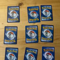 Carte pokemom lotto 9 carte