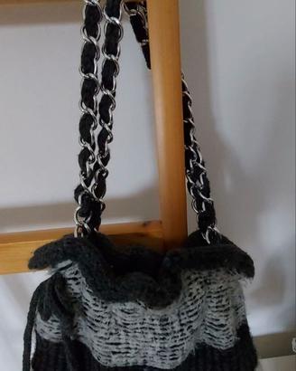 Borsa a tracolla donna in maglia