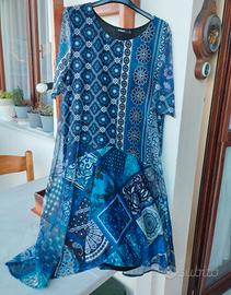 abito Desigual, tg.44 con manica in trasparenza