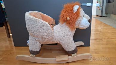 Dondolo leone peluche HOMCOM