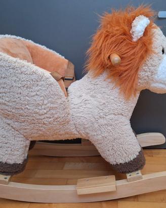 Dondolo leone peluche HOMCOM