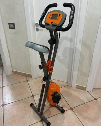 Cyclette songmics pieghevole arancione