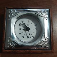 Orologio da tavolo cornice in argento