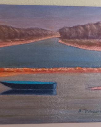 Quadri a olio  18x24 anno 1972 lotto  2 pezzi