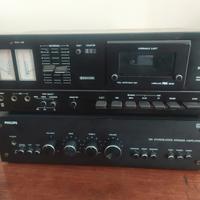 Philips ab591 + piastra deck n2541 vintage