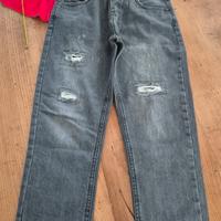 jeans grigi ragazzo h 152 cm
