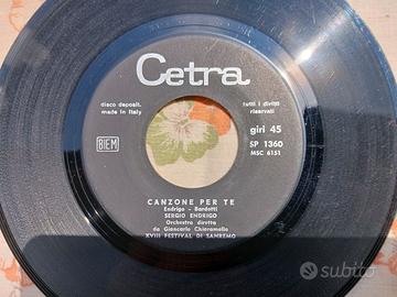 Dischi 45 giri in vinile