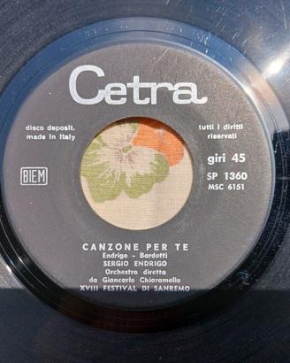 Dischi 45 giri in vinile