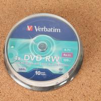 10 DVD riscrivibili VERBATIM