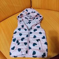 Smanicato bambina rosa con cuori