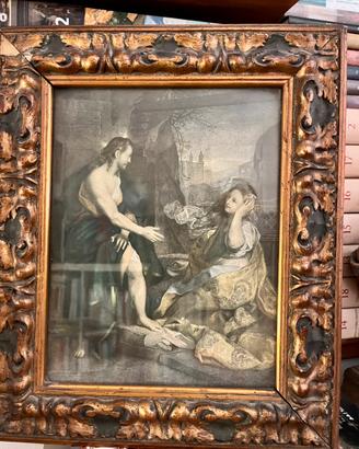 Stampa antica con cornice. Da Federico Barocci