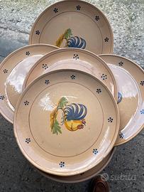 6 Piatti in terracotta