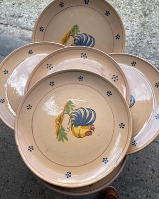 6 Piatti in terracotta