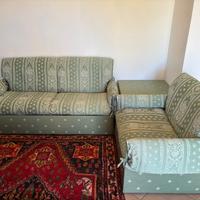 Divano letto e poltrona letto con angoliera