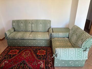 Divano letto e poltrona letto con angoliera