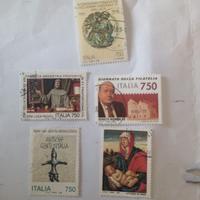 5 francobolli italiani usati del 1994
