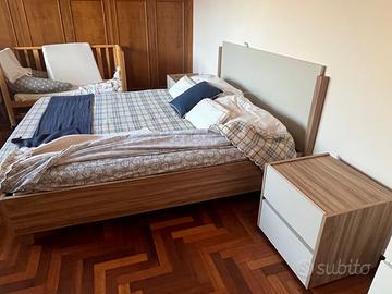 Letto, comodino e settimino