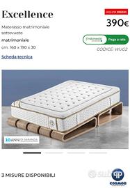 materasso excellence di mondo convenienza