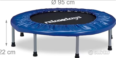 Tappeto elastico, pieghevole per fitness