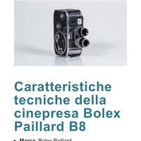 Cinepresa Paillard B8