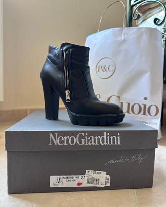Stivaletti con tacco da Donna Nero Giardinj