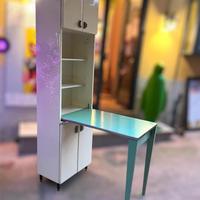 Credenza Anni 70 Con Tavolo Estraibile Vintage