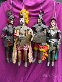 lotto di 4 pupi siciliani di scuola catanese 