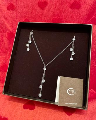 Set collana e orecchini in argento Athmosfera