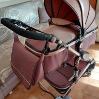 Passeggino 3 in 1-Completo di accessori