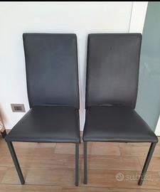 Set 6 sedie in ecopelle