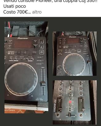 console Pioneer, una coppia Cdj 350!! 
Usati