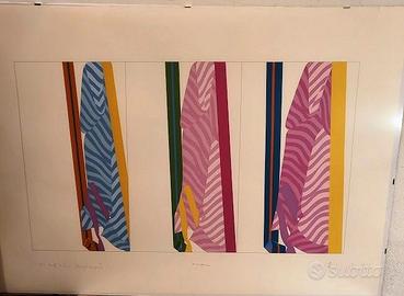 Litografia a colori di Umberto Buscioni.