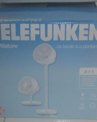 Ventilatore Telefunken 2 in 1 Tavolo e Piantana